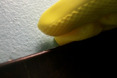 Dusting becomes easy, like cleaning the top of this picture frame.