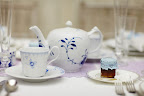 It's tea-time with a tea set from the Vera Wang Collection by Wedgwood. It's tea-time with a tea set from the Vera Wang Collection by Wedgwood.