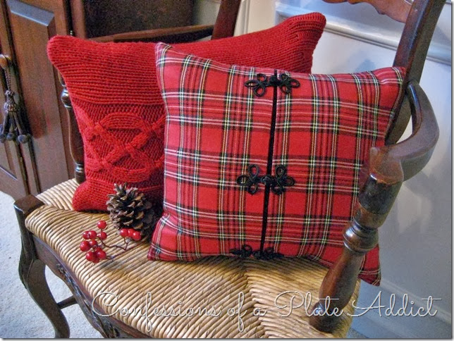 CONFESSIONS OF A PLATE ADDICT Christmas Jacket Pillow CONFESSIONS OF A PLATE ADDICT Christmas Jacket Pillow