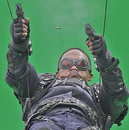 EXCLUSIVE Anthony Mackie, who plays The Falcon, was spotted on the set of "Captain America: Winter Soldier" filming on location in Los Angeles doing his own stunts in front of a giant green screen.

Featuring: Anthony Mackie
Where: Los Angeles, CA, United States
When: 01 May 2013
Credit: Shinn/JFXimages/Wenn.com