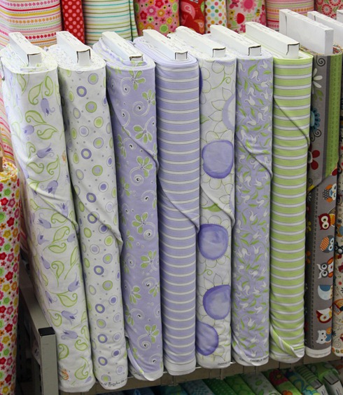 Lovely purple and green fabrics from Susybee