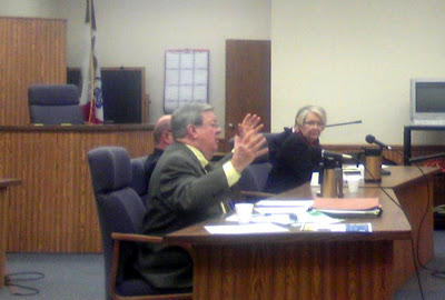 Representative Dave Heaton addresses the audience