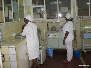 Infirmières de l'hôpital général de Kinshasa, janvier 2011.
