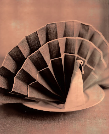 Have some fun with your napkin folding for the holidays -- I love this Turkey napkin that will stand out on any Thanksgiving table. Have some fun with your napkin folding for the holidays -- I love this Turkey napkin that will stand out on any Thanksgiving table.