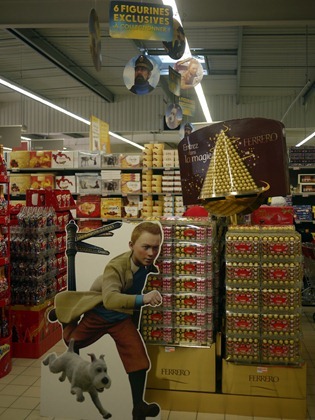 Carrefour Condom - Tintin display