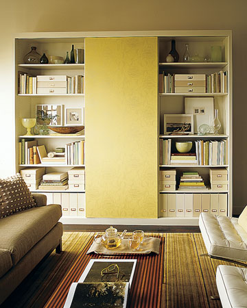 A hidden workspace is always smart for small or multi purpose spaces.