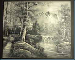 Grey Mountain Painting