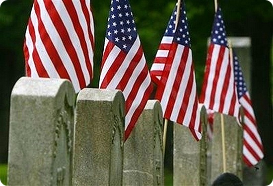 Memorial Day - Cemetery Flags