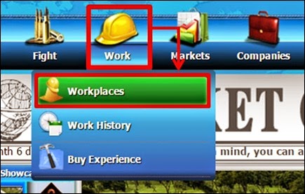 Arahkan Kursor Mouse Pada Menu Work lalu klik WorkPlaces