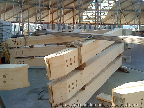 Cúpula de madera laminada y kerto Cúpula de madera laminada y kerto