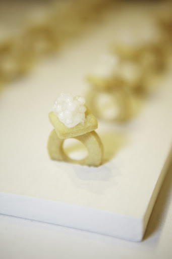 Sweet ring topped with tapioca
