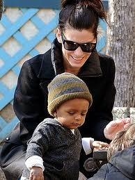 sandra bullock adopted son louie transracial adoption celebrities