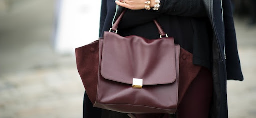 Dear Celine oxblood leather and suede Trapeze Tote, please climb into my stocking, under my tree or onto my arm as soon as possible. Warmest, Carrie