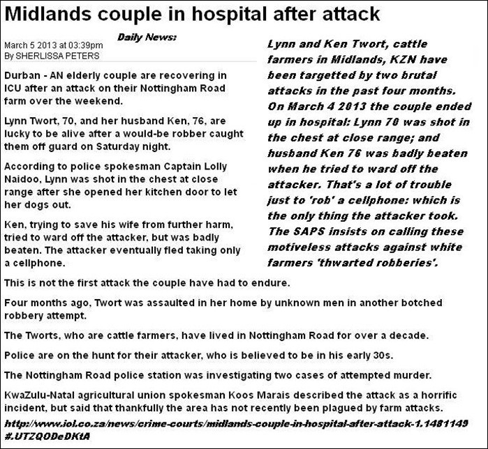 TWORT LYNN 70 AND KEN 76 BADLY INJURED FARM ATTACK MIDLANDS MARCH42013 TWORT LYNN 70 AND KEN 76 BADLY INJURED FARM ATTACK MIDLANDS MARCH42013