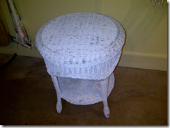 wicker table