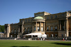 Garden entrance of Buckingham Palace