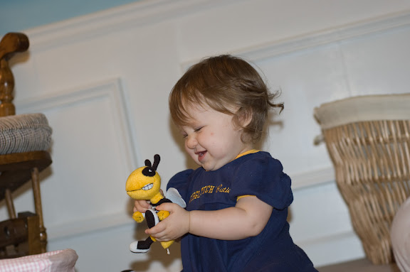 but she does like playing with Buzz