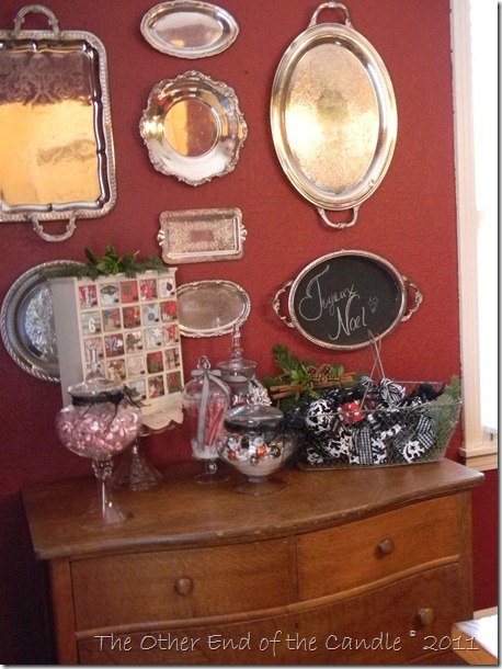 Christmas Apothecary Jars & Silver Trays Christmas Apothecary Jars & Silver Trays