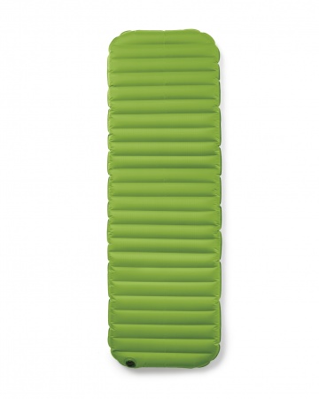 The phthalate-free, sleeping-bag-size Pakmat Airbed stows away inside its own pump so you can deflate and go.