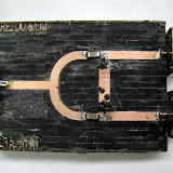 SPDT shunt diode switch,the drill holes are not milled by the TA,so have to drill with a knife.