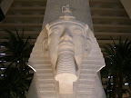 A sphynx at the Luxor.