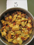 Chorizo-Almond Stuffing (with toasted cornbread)