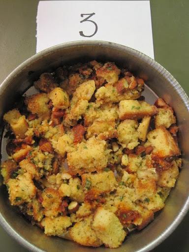 Chorizo-Almond Stuffing (with toasted cornbread)