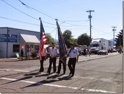 IMG_1698 VFW Color Guard in the Rainier Days in the Park Parade on July 12, 2008
