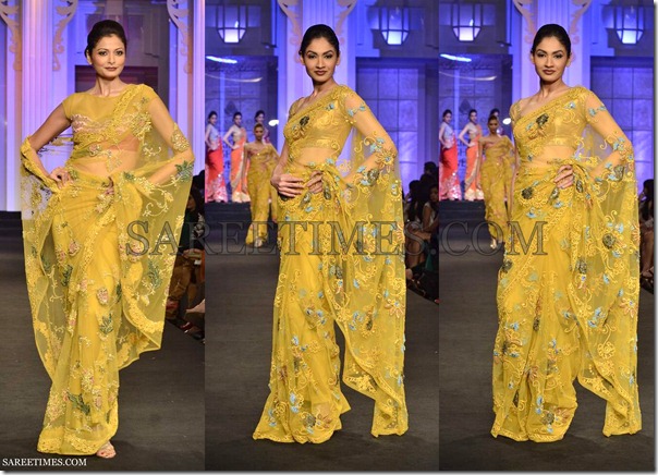 Pallavi_Jaikishan_Mustarad_Embroidery_Saree Pallavi_Jaikishan_Mustarad_Embroidery_Saree