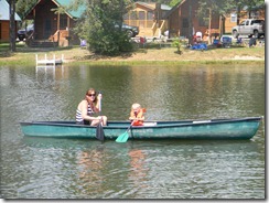 Emma and i in the boat just before she lost the paddle Emma and i in the boat just before she lost the paddle