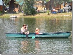 Emma and i in the boat just before she lost the paddle