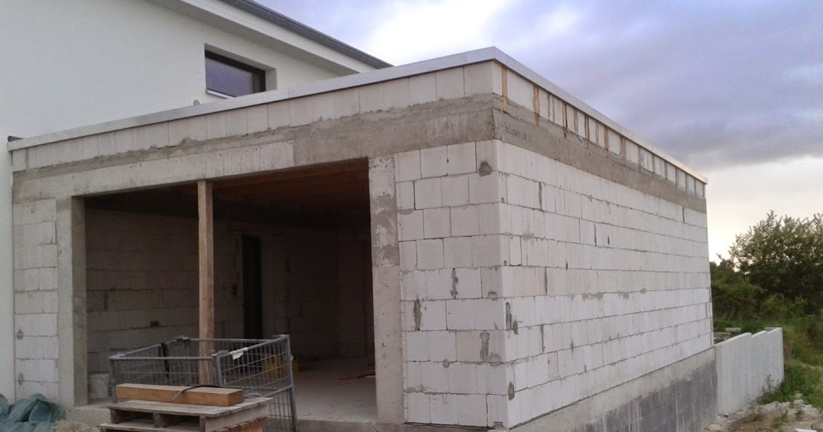 Unser Bautagebuch: Garagendach fertig