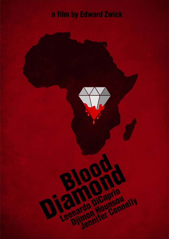 Blood Diamond minimal poster
