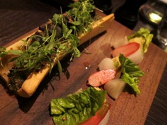 Roast Marrowbone (c.1720): Snails, parsley, anchovy & mace, pickled vegetables