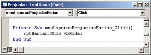 48 - Script Menu Laporan Harian