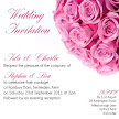Dome of Pink Roses 3 Flat Invitation