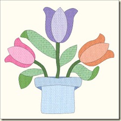 Tulip in blue vase 1 Tulip in blue vase 1