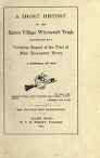 A Short History Of The Salem Village Witchcraft Trials Ocr Version