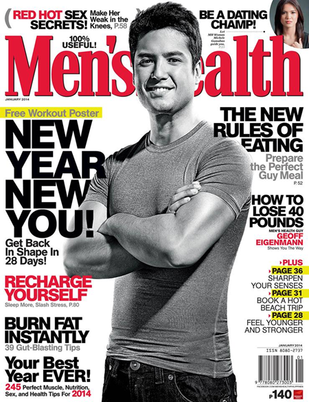 Geoff Eigenmann on Men's Health Jan 2014 cover