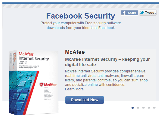 facebook security page