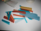 Vellum strips cut for our paper chains. We get a lot of our vellum from paperandmore.com--they have so many color options!