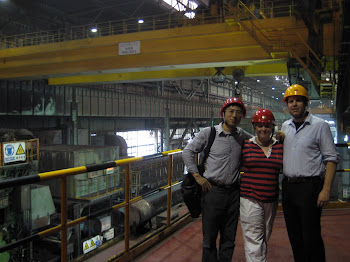 Students and Professor Guo at Bao Steel Factory Visit (Photo by Todd Kimmel)