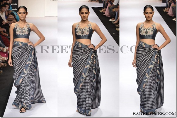 Vivek_Kumar_Halter_Neck_Saree_Blouse