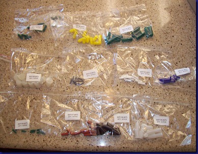 110 piece plug and cap kit contents