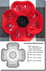 easy crocheted poppy pattern