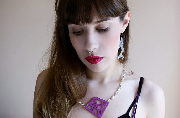 dark jinx jewellery perspex acrylic jewellery