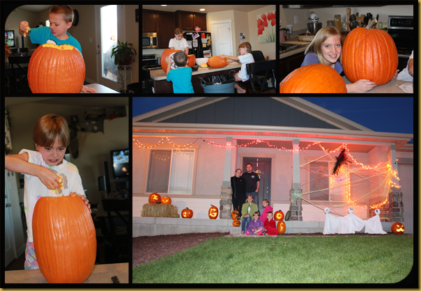 decorating.pumpkins