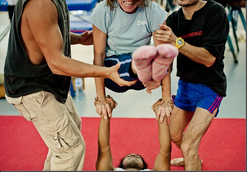 The school of circus of Barcelona The school of circus of Barcelona