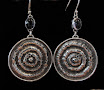 Hammered Discs w/Amethyst...Sold