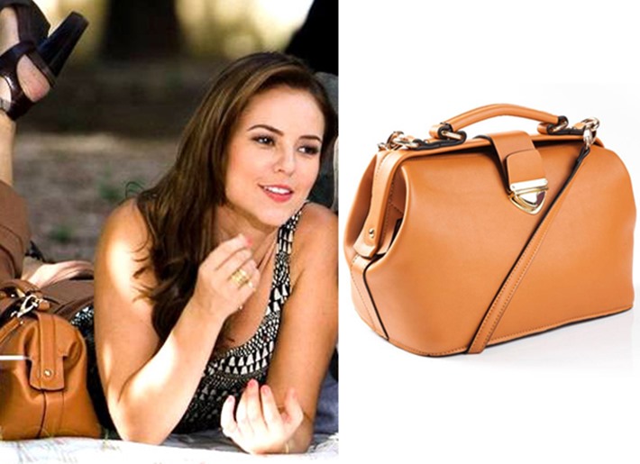 Bolsa caramelo da Paloma em Amor à Vida. montagem-bolsa-paloma